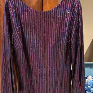 Striped Long Sleeve Dress